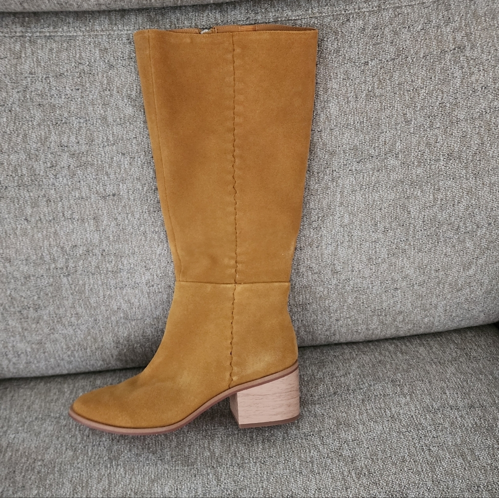 NWOT Splendid ABBY Suede, Leather Boots In Butterscotch Sz 9